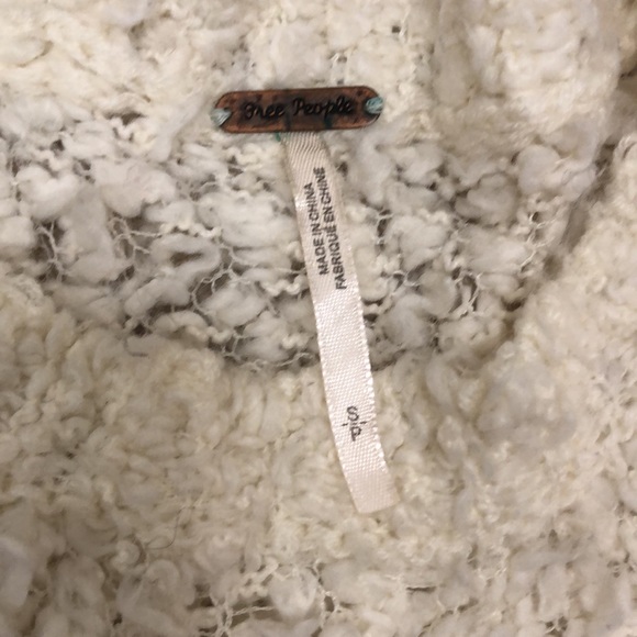 Free People White Shaggy Sweater - Picture 2 of 3